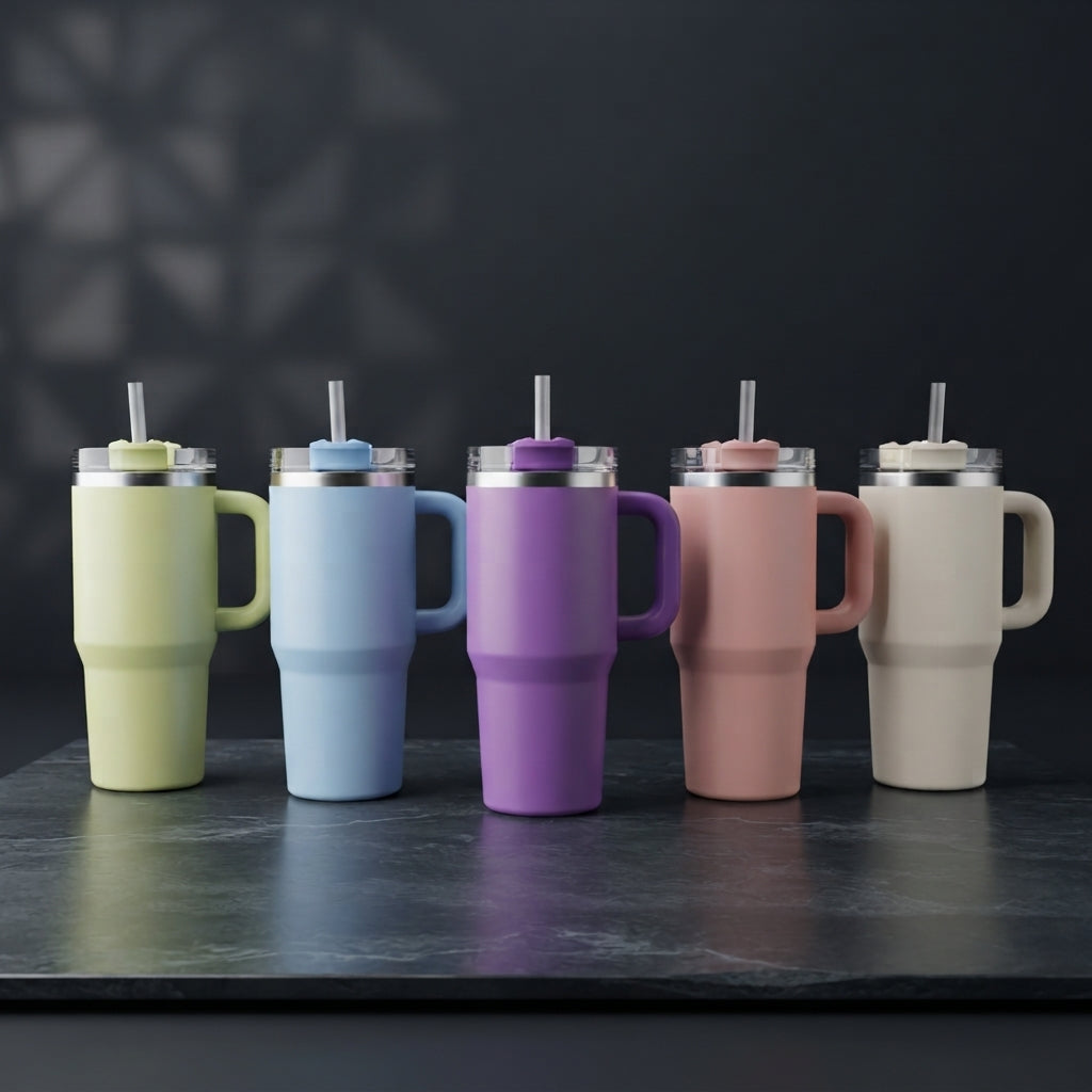 Mini stainless steel tumbler 20oz with double wall design in random colour